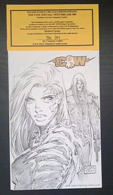 HEXENKLINGE (2007) #86 MICHAEL TURNER B&W VARIANTE - WIZARD WORLD CHICAGO W CoA