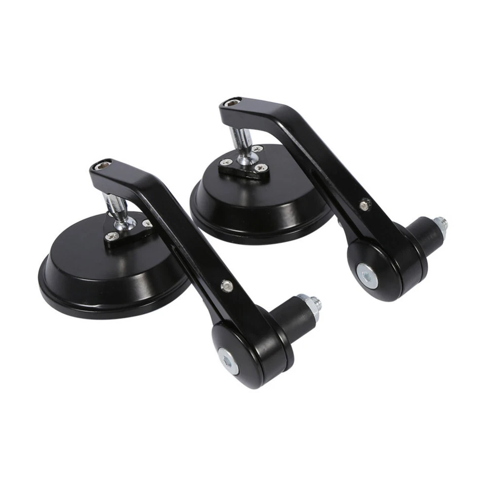 Motorcycle Round 7/8" Handle Bar End Mirrors For Honda Yamaha Suzuki Ducati HG - Image 4 of 4