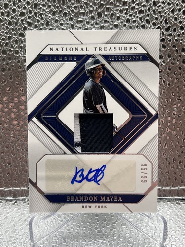 2023 National Treasures Brandon Mayea Diamond Auto Jersey #/99 New York Yankees - Picture 1 of 6