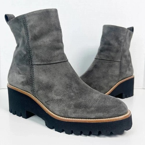 Paul Green Damen-Bootie Größe UK 5,5/US 8 asphaltgrau Wildleder Jano-Stollensohle