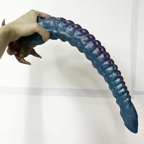 Big Liquid Silicone Dildo - Soft Monster Dildo With suction cup For Deeper plugs - Picture 6 of 7