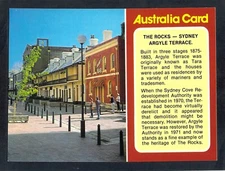 F3197 Australia NSW Sydney The Rocks Argyle Tce postcard