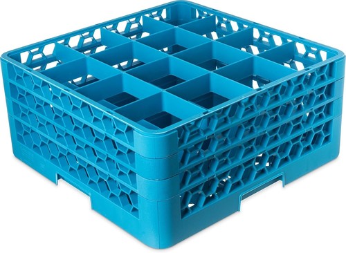 Versatile Stackable Glass Rack - 16 Compartments with 3 Extenders for Kitchens - Picture 3 of 12