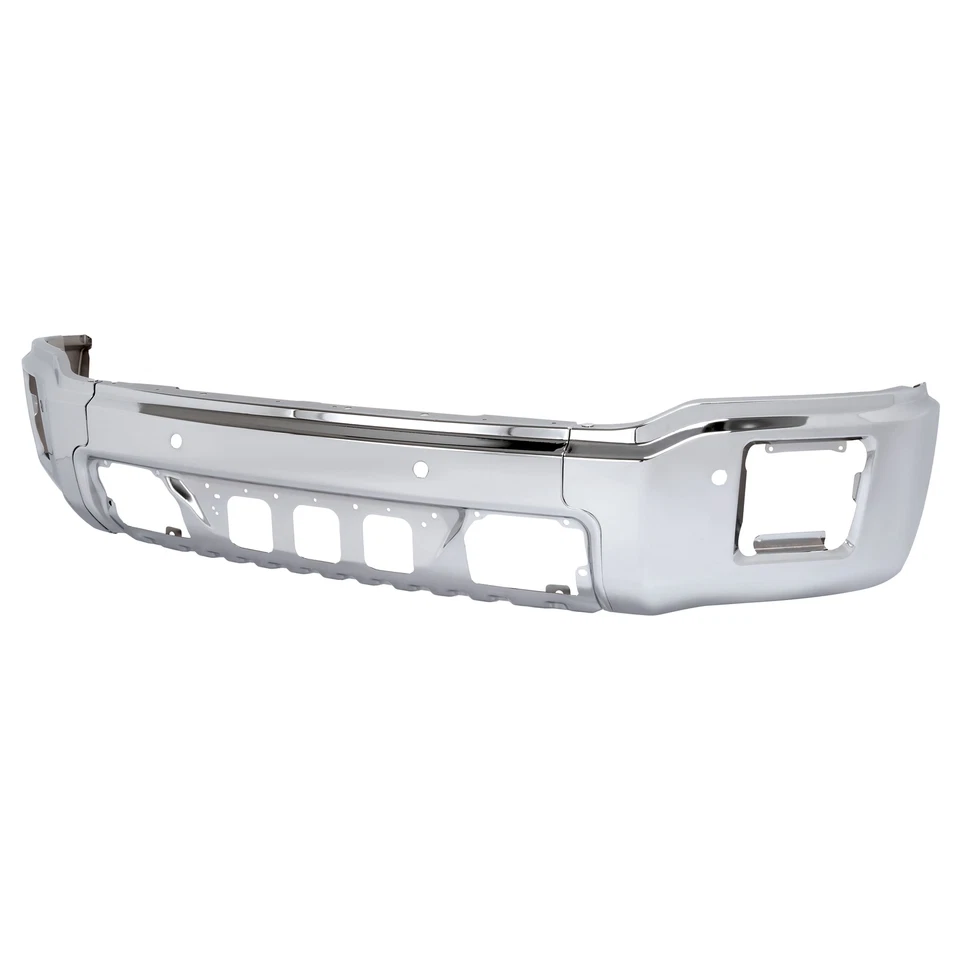 Skid Plate + Front Bumper Face Bar For 2014-2015 GMC Sierra 1500 W/ Sensor Hole Foto 2 de 4