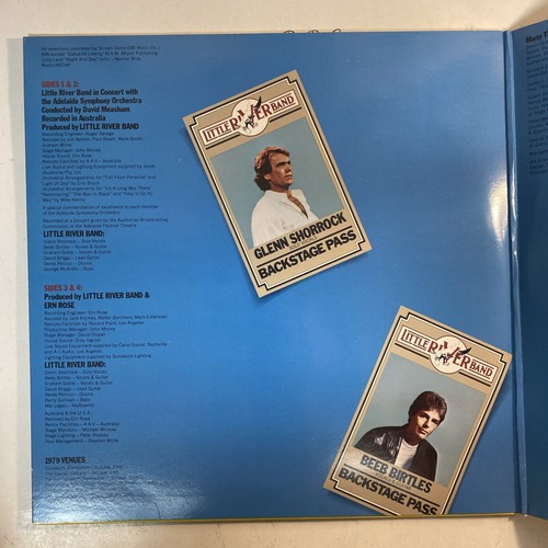 Little River Band - Backstage Pass - Vinyl Record - 2LP - Live - 1980 - Tested - Picture 3 of 9