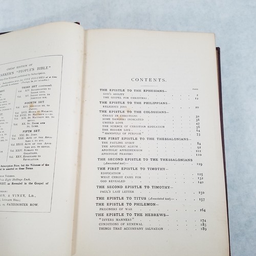 The People's Bible Vol 25: Ephesians-Revelation 1898 Hardcover by Joseph Parker - Picture 14 of 23