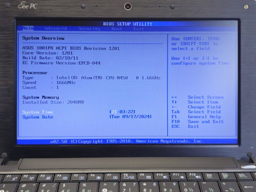 Asus EeePC 1001PX 10.1" Atom N450 + 2GB + 250GB Windows 7 Starter TESTED - Picture 4 of 14