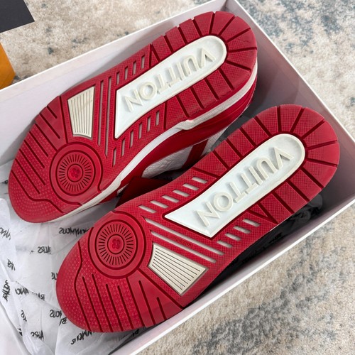 Louis Vuitton x Virgil Abloh 1AC2A7 Trainers Red RRP £930 / UK. 7.5 (Fits. 8) ** - Picture 6 of 11