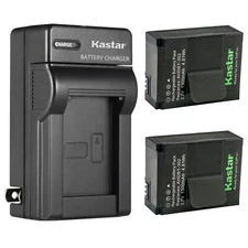Kastar 2x Battery + Charger for GoPro Hero 3 HERO3+ AHDBT-301 AHDBT-302 Battery