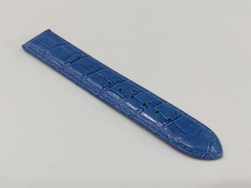 SARTEGO Diamond Collection Genuine Leather blue Wrist Watch Strap Band 18mm - Picture 5 of 6