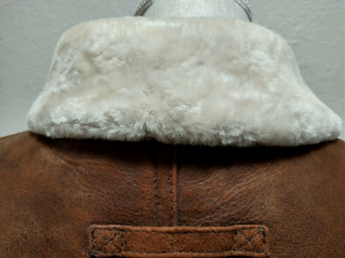 NWOT Madison Creek Outfitters Men's Rust Brown Genuine Leather Shearling Coat M - Picture 8 of 14