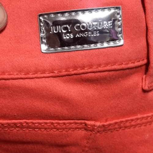 Juicy Couture Shorts Women's Size 16 Pink High-Rise Bottom Enhancing Denim NEW - Picture 3 of 12