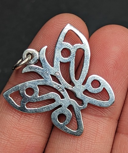 James Avery Sterlingsilber nicht mehr produziert Spitze Schmetterling Charm Anhänger 1"  - Bild 7 von 10