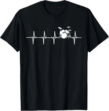 Drums Heartbeat for Drummers & percussionists T-Shirt