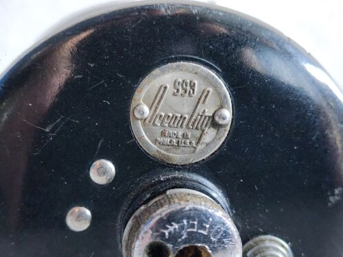Carrete giratorio de pesca vintage Ocean City 993 Hampton peces HECHO EN EE. UU. - Imagen 3 de 9