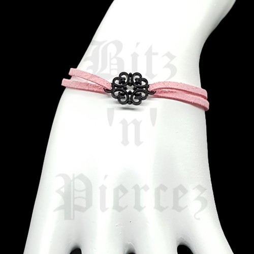 HANDMADE Flower Connector Charm Faux Suede Anklet/Bracelet *UK SELLER* - Picture 25 of 116