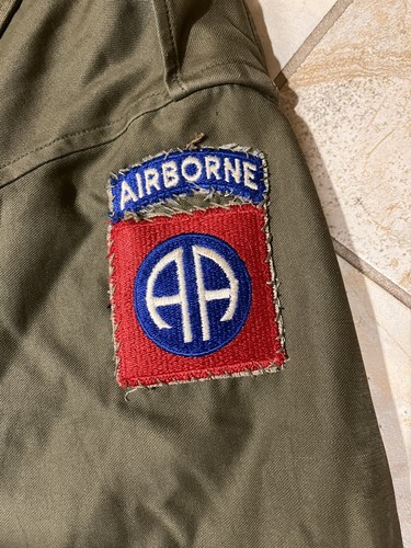 WW2 WWII US ARMY M1943 M43 FIELD JACKET- 36R 82nd Airborne Infantry PARATROOPER - Picture 7 of 14