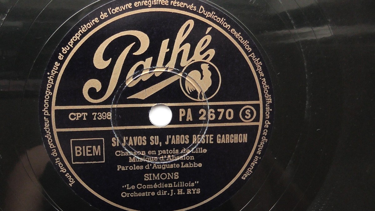 Line Dariel 78rpm Single 10-inch Pathe Records #PA2670 L' Carrette