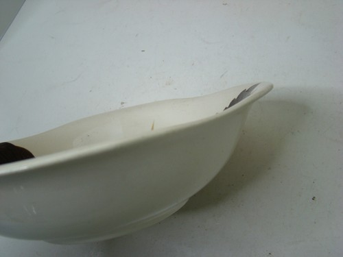 Vintage Red Wing Blossom Time Serving Bowl 8.5" wide 2" tall Hand Painted 272 - Picture 6 of 14