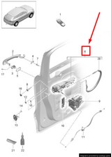 Porsche Macan 95b Türgriff Basis hinten rechts außen LHD 95B89886C NEU ORIGINAL