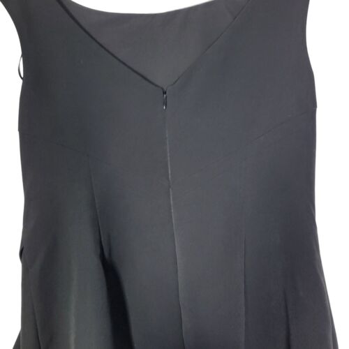 Eliza J Women's Side Ruched Sheath Little Black Dress Boat Neckline Size 14 - Imagen 9 de 13