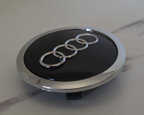 4 X TAPPO COPRIMOZZO 69 MM AUDI BORCHIA CERCHI LEGA A3 A4 A5 A6 A8 TT RS4 Q5 Q7 - Foto 9 di 12