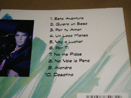 Emmanuel Esta Aventura 1994 Columbia Cd RARE Press Mexican - Picture 3 of 3