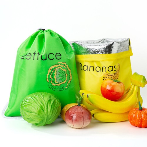 Insulated Vegetable Storage Bag Durable Environmentally Friendly Shopping Bags - Picture 12 of 15