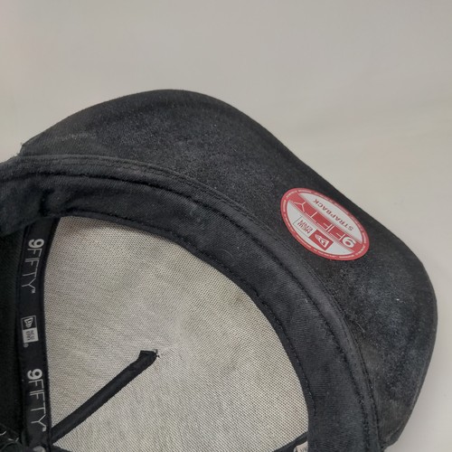 New Era 9Fifty Slideback Hat Black OSFM Miami Heat Hardwood Classics NBA Logo - Picture 7 of 9
