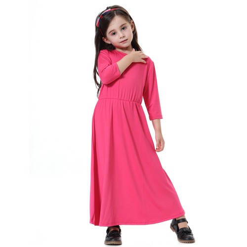 Muslimische Mädchen Abaya Kinder Kaftan islamischer Kaftan Kinder langes Kleid Morgenmantel Kleid arabisch - Bild 27 von 319