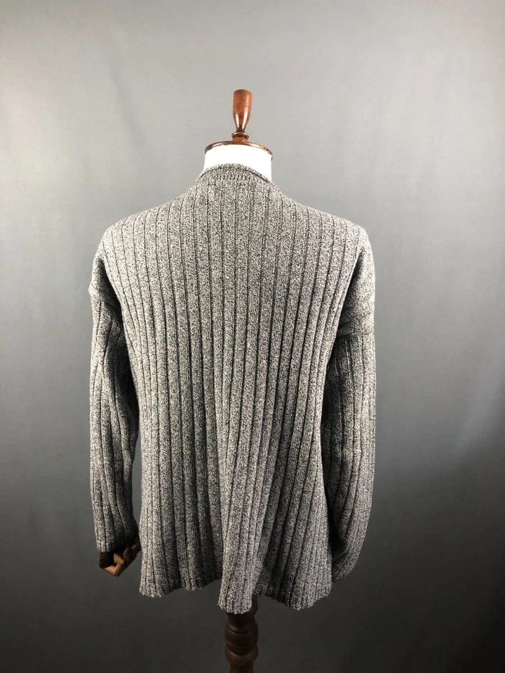 Pullover Armani Jeans de algodón para hombre gris tejido vintage Foto 3 de 4