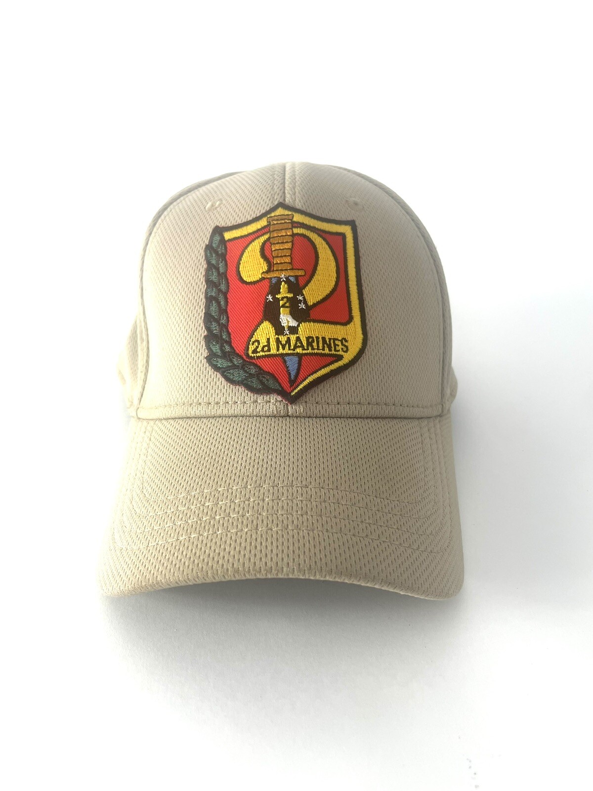 2d Marines Tan Baseball Cap Fitted Large /Extra L… - image 1