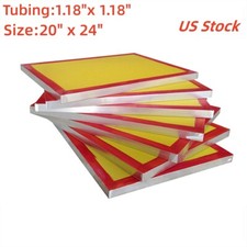 20" x 24" Aluminum Screen Printing Screens Frame 6pcs 230 Yellow Mesh Count US
