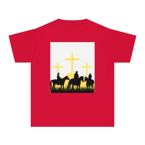 Youth Faith & Horses Graphic Tee - Perfect for Faith-based Events - Picture 59 of 61
