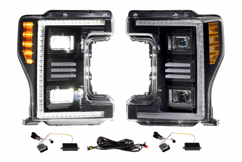 2017-2019 Ford Super Duty: Morimoto XB Hybrid LED Headlights (F250, F350, F450) - Picture 2 of 12
