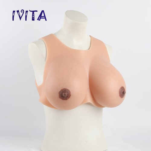 IVITA 8XL GG Cup Big Boobs Silicone Breast Forms False Boobs Drag Queen Bust - Picture 8 of 12