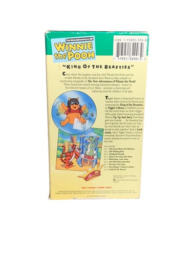 New Adventures of Winnie the Pooh V. 7, The - King of the Beasties (VHS, 1992) - Picture 2 of 5