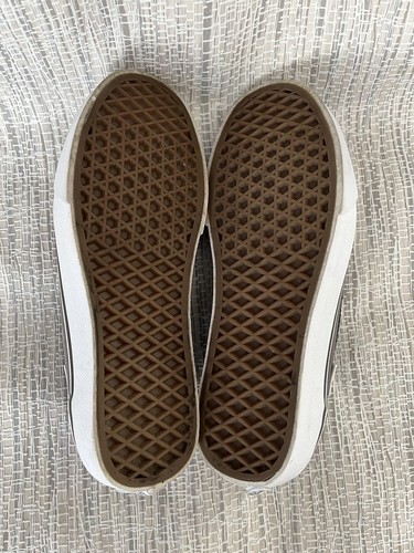 Vans Off The Wall Größe 6 Damen grau Leder & Canvas Skateboard Schnürschuhe - Bild 12 von 12