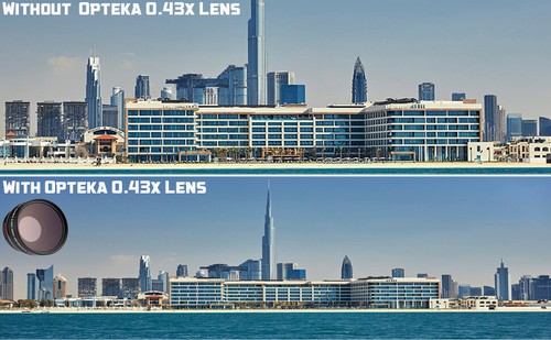 Opteka High Definition .43x Wide Angle Macro Lens for Fuji XF 50mm f/2 R WR Lens - Picture 6 of 9