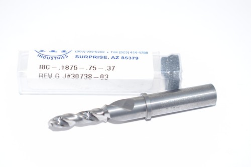 NEU Intrepid Tool 30738-03 18C-.1875-.75-.37 Hartmetall Bohrer Cutter  - Bild 1 von 3