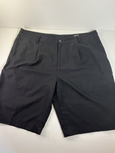 Adidas Climalite Pleated Chino Golf Shorts Mens Size 38. Embroidered Logo EUC - Picture 1 of 9