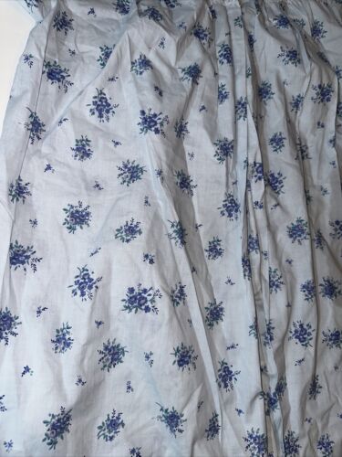 Lady Lindsay Floral Night Gown Robe Open Front blue floral lt weight cotton - Picture 3 of 5
