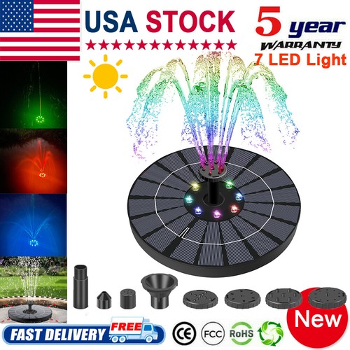 Solar Water Panel Power Fountain Pump Kit Pool Garden Pond Watering Submersible