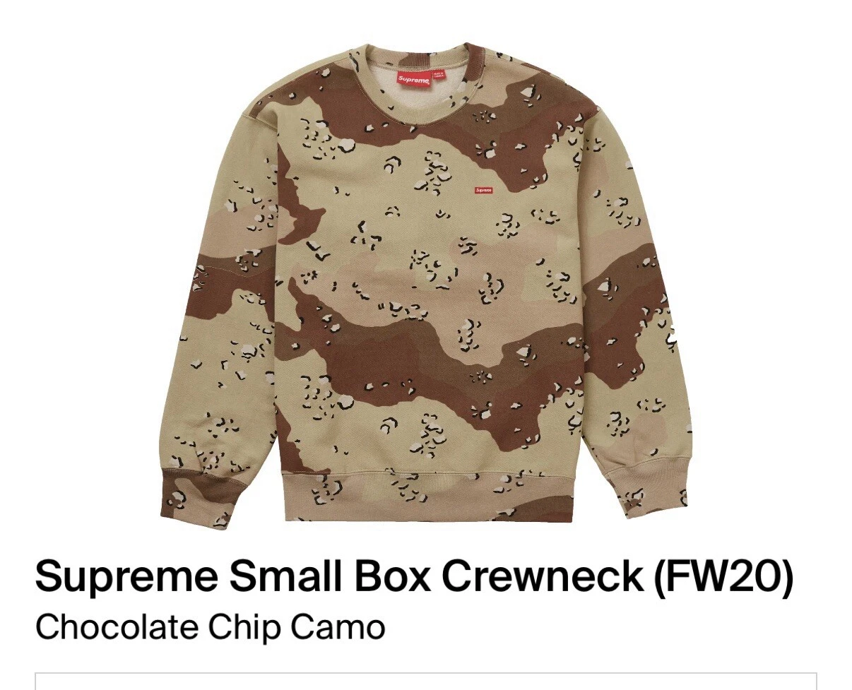Petite boîte Supreme MEDIUM col rond pépites de chocolat camouflage (FW20)