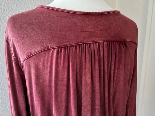Anthropologie Deletta Red Wrap Top with Bell Sleeve & Tie Side, Women's Size XS - Picture 5 of 9