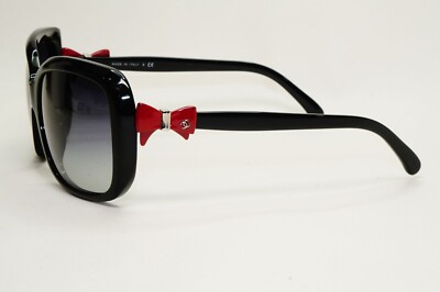 Chanel Sunglasses Bow Black Red Grey Gradient Square 5171 c Chanel Sunglasses Bow Black Red Grey Gradient Square 5171 c