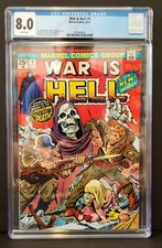 WAR IS HELL #9 (1974) 1ST APPEARANCE OF DEATH IN MARVEL UNIVERSE CGC 8.0 WHITE
