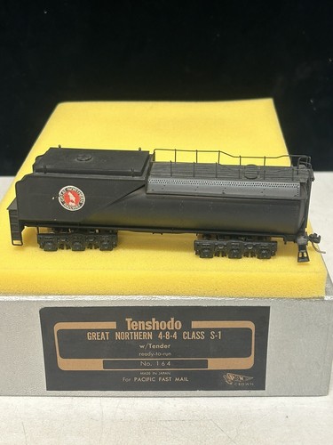 Locomotora PFM Tenshodo #164 latón HO Great Northern S1 4-8-4 con licitación - Imagen 14 de 19