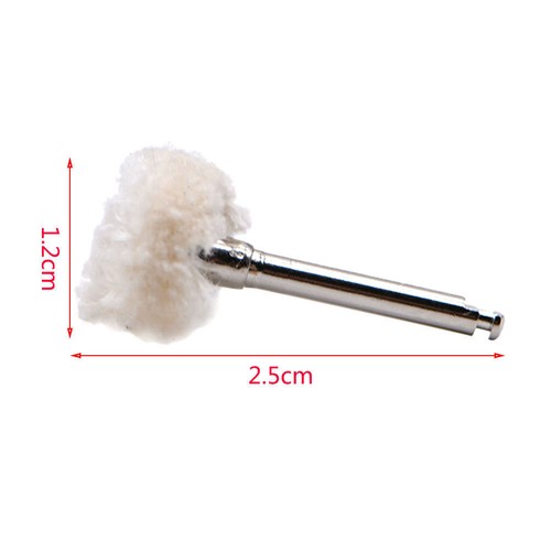 Dental Cotton Polishing Buffing Wheels Brushes Pad Discs Contra Angle RA 2.35mm - Picture 13 of 19