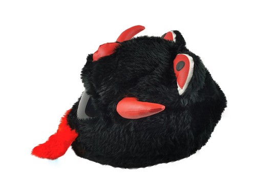 MOTORCYCLE COVER MOTORBIKE FUNNY COVER CRAZY CASE HELMET COVERS BLACK DEVIL HEED - Picture 3 of 6